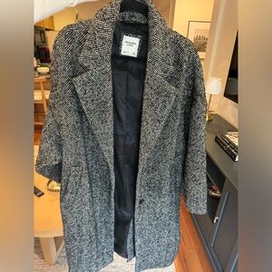 Abercrombie Long Herringbone Coat